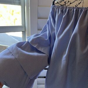 Striped Off-Shoulder Blouse